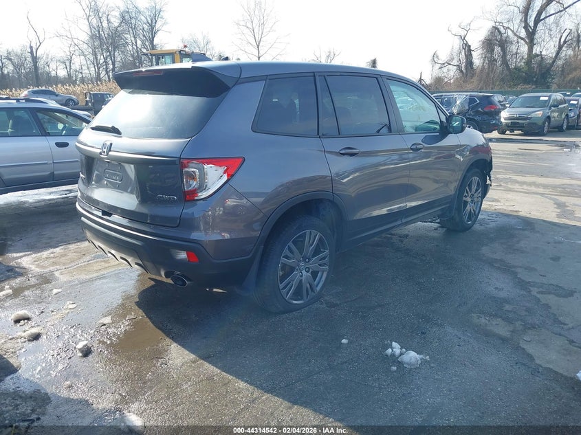 Vin: 5fnyf8h5xlb013263, lot: 44810947, honda passport awd ex-l 20204
