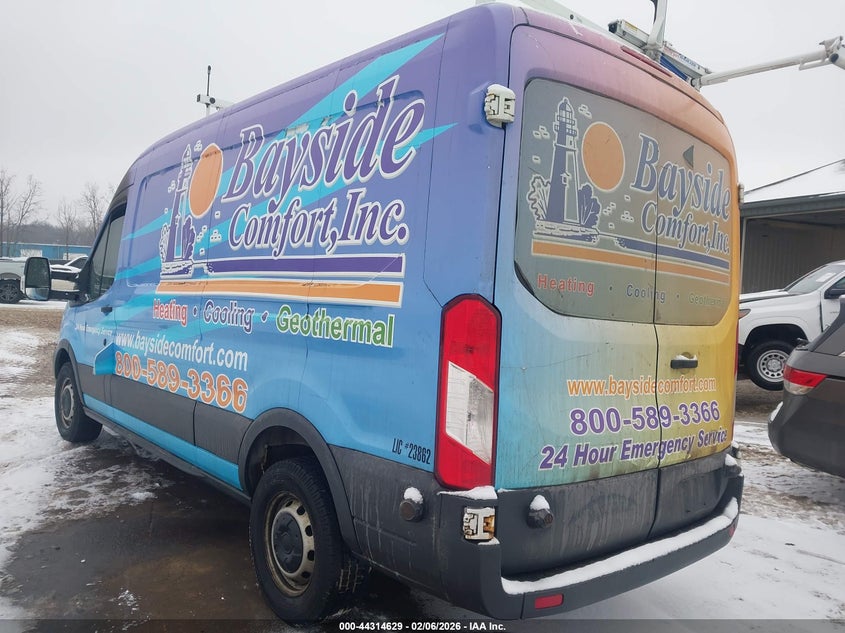 Vin: 1ftnr2cmxfka05337, lot: 44811033, ford transit-250 20153