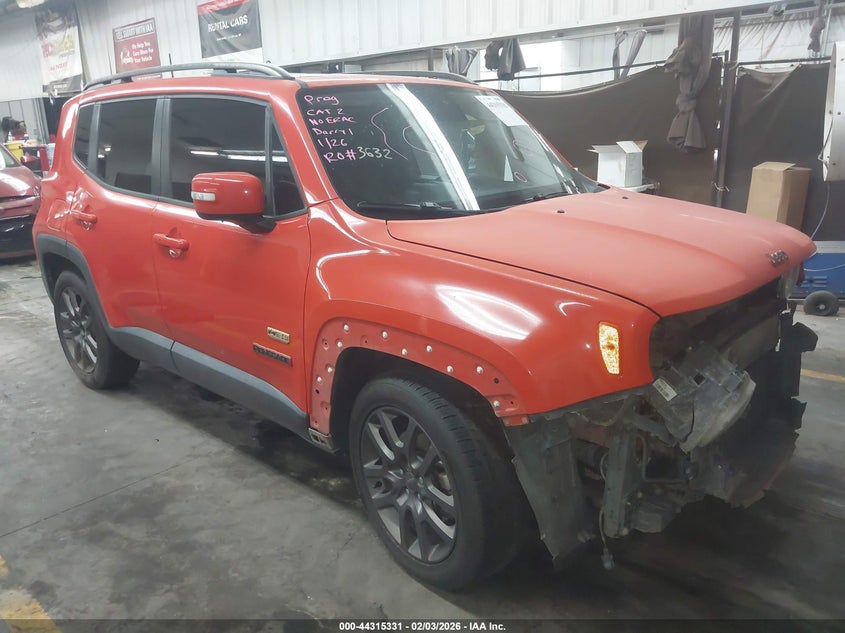 ZACCJABT6GPD95796 2016 Jeep Renegade 75Th Anniversary auction photo 1