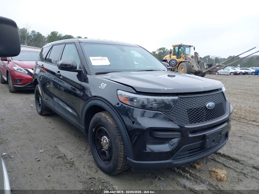 2022 Ford 3.3 Police Interceptor Utility black Lot 111044315875 Vin 1FM5K8ABXNGB76871