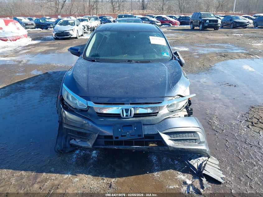 2016 Honda Civic 2.0 Lx Grey Lot 111044315876 Vin 19XFC2F59GE047934