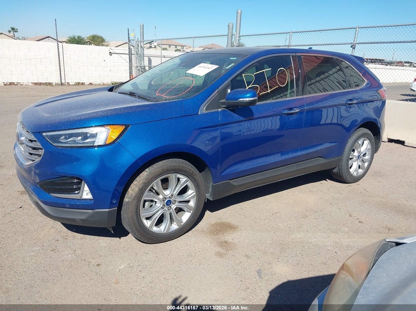 Vin: 2fmpk4k95lba41363, lot: 44812592, ford edge titanium 20202