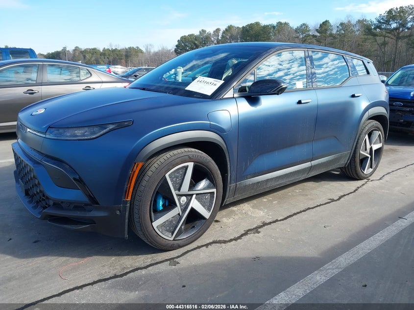 Vin: vcf1zbu26pg005626, lot: 44812921, fisker ocean one 20232