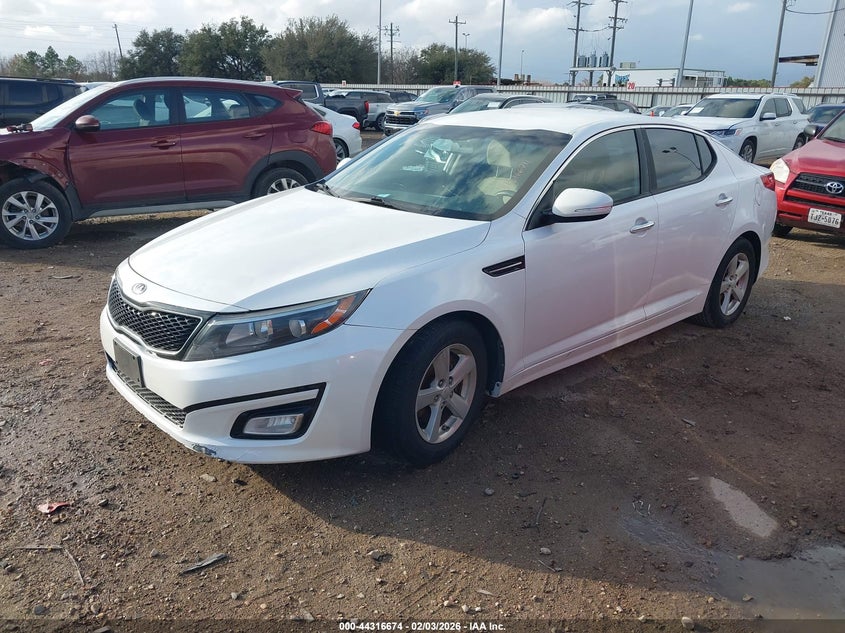 Vin: knagm4a76f5630636, lot: 44813079, kia optima lx 20152