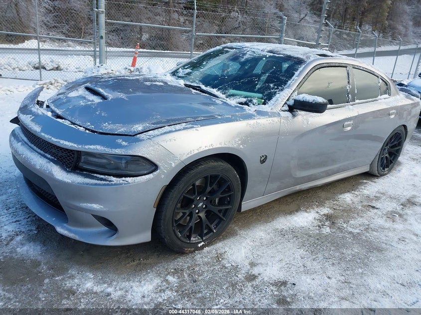 2017 Dodge Charger 6.4 R/T Scat Pack Rwd grey Lot 111044317046 Vin 2C3CDXGJ1HH631585