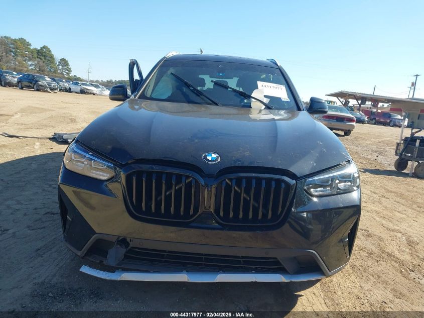 2022 BMW X3 Sdrive30I VIN: 5UX43DP00N9L35735 Lot: 44317977