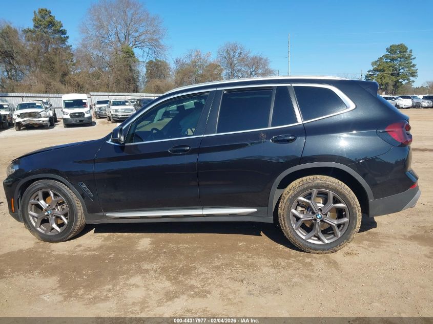 2022 BMW X3 Sdrive30I VIN: 5UX43DP00N9L35735 Lot: 44317977