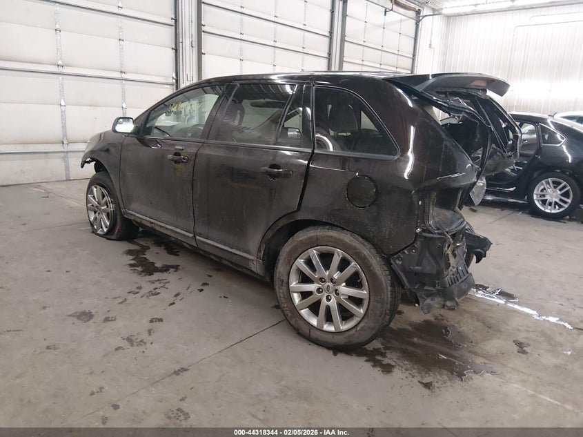 2014 Ford Edge 3.5 Sel brown Lot 111044318344 Vin 2FMDK4JC6EBB24254