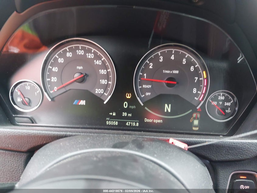 2015 BMW M3 VIN: WBS3C9C53FP805631 Lot: 44318576