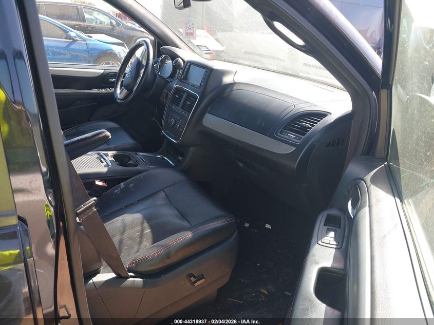 2019 Dodge Caravan 3.6 Grand Gt black Lot 111044318937 Vin 2C4RDGEG1KR594844