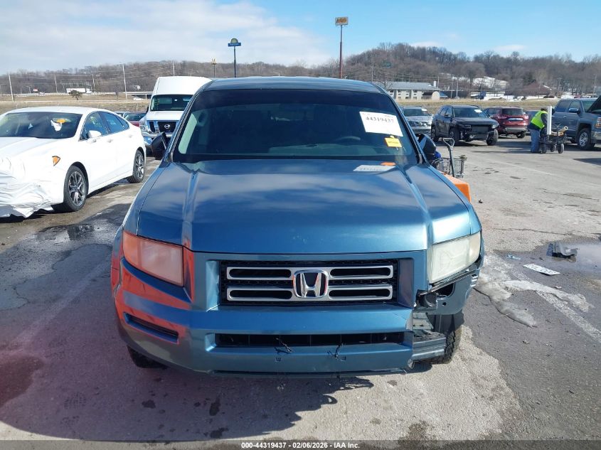 2007 Honda Ridgeline Rt VIN: 2HJYK16277H526638 Lot: 44319437