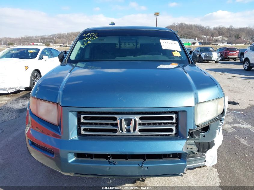 2007 Honda Ridgeline Rt VIN: 2HJYK16277H526638 Lot: 44319437