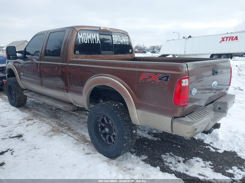 2012 Ford F250 6.2 F-250 King Ranch brown Lot 111044319863 Vin 1FT7W2B66CEA28290