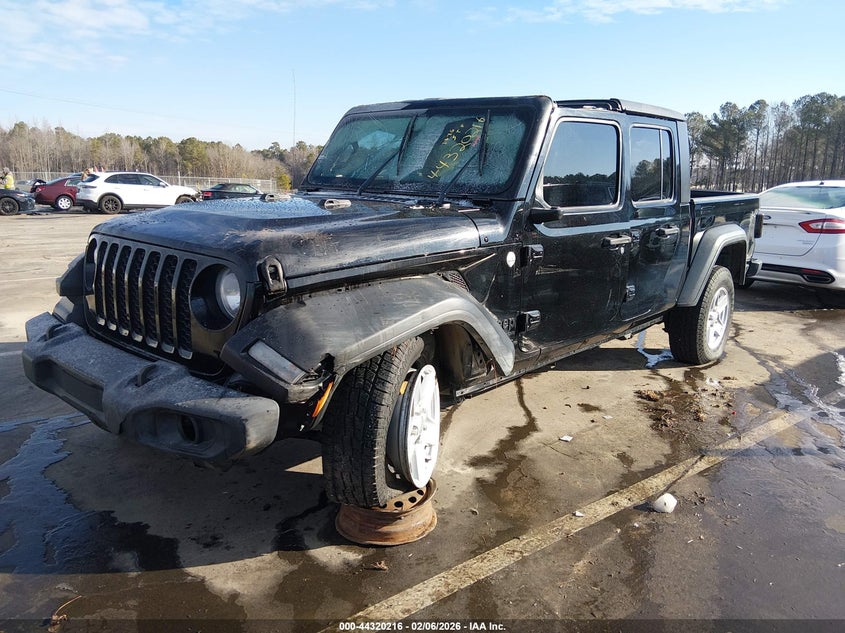 Vin: 1c6hjtag7ll159637, lot: 44816620, jeep gladiator sport s 4x4 20202