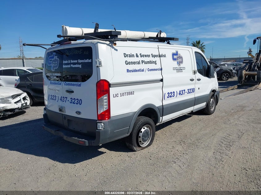 Vin: 1ftye1ym8fkb31370, lot: 44816801, ford transit-150 20154