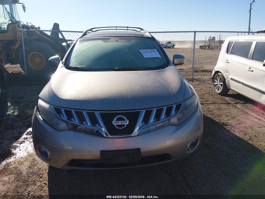 2010 Nissan Murano Sl VIN: JN8AZ1MU2AW005412 Lot: 44322130