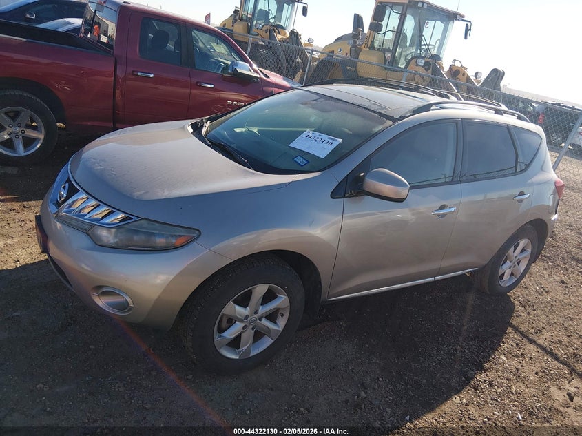 2010 Nissan Murano Sl VIN: JN8AZ1MU2AW005412 Lot: 44322130