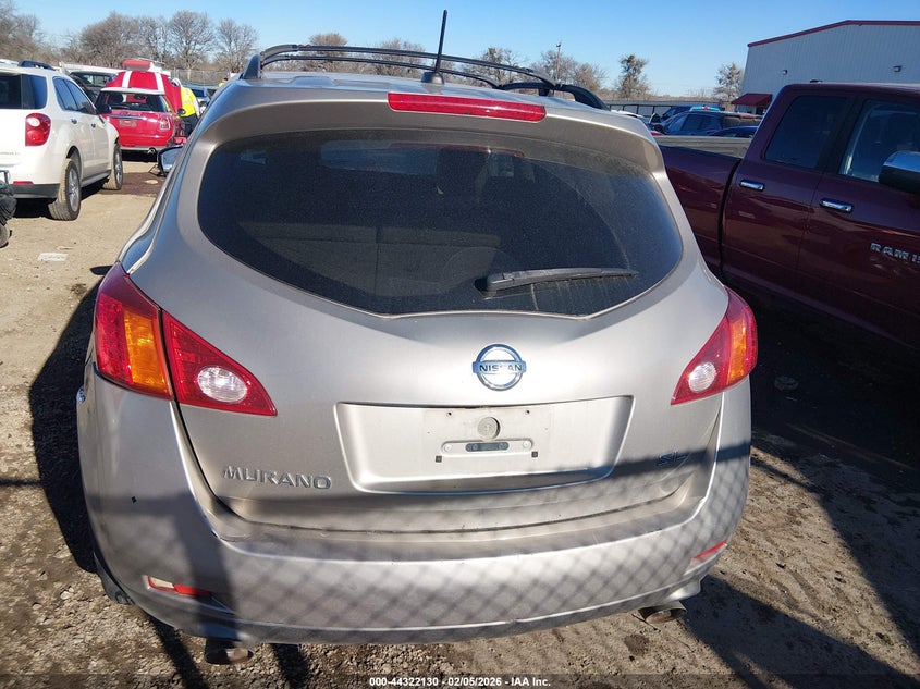 2010 Nissan Murano Sl VIN: JN8AZ1MU2AW005412 Lot: 44322130
