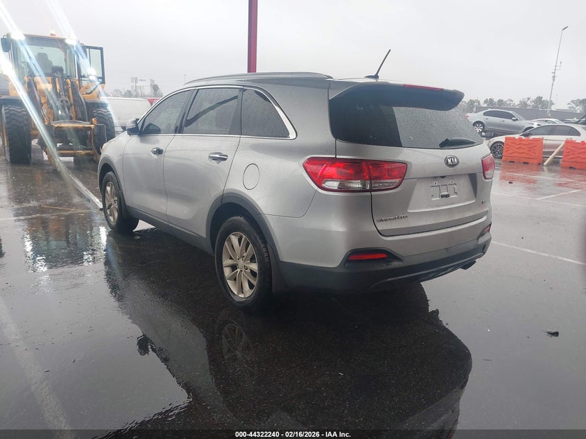 Vin: 5xypg4a33hg249070, lot: 44818645, kia sorento 2.4l lx 20173