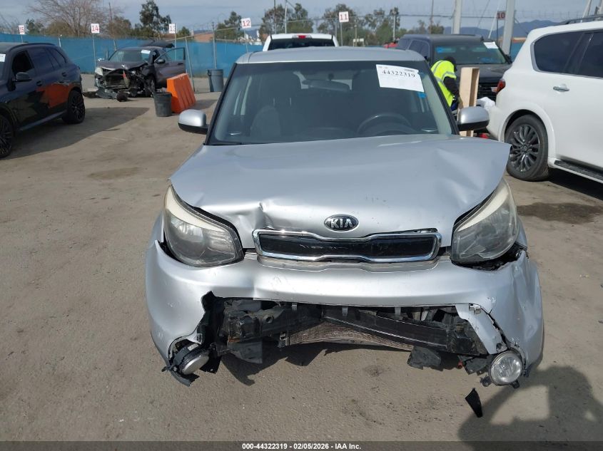 2016 Kia Soul + VIN: KNDJP3A56G7867559 Lot: 44322319