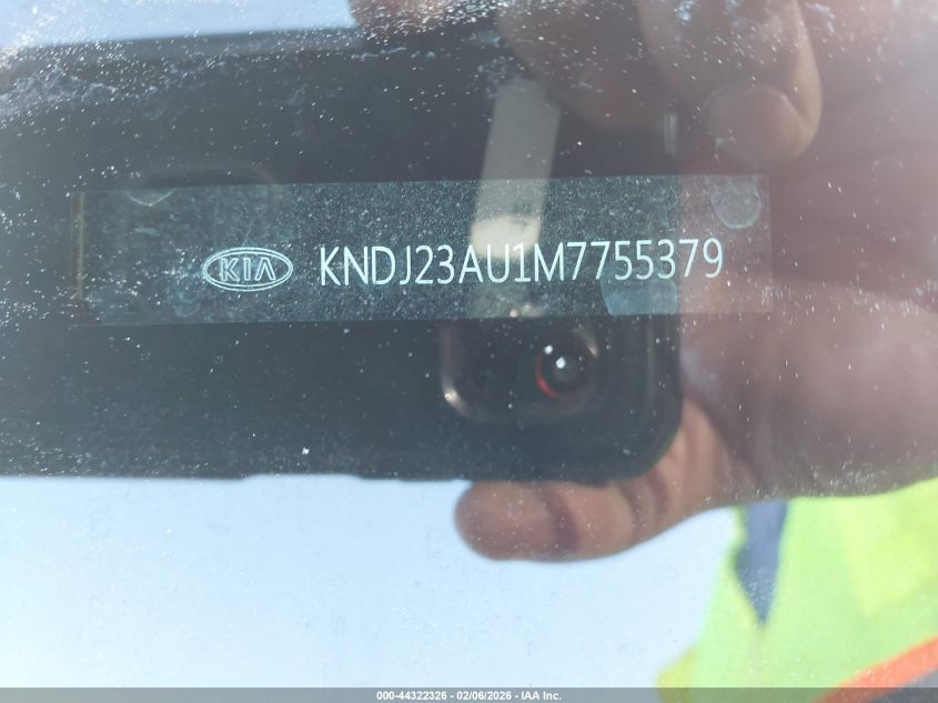 2021 Kia Soul Lx VIN: KNDJ23AU1M7755379 Lot: 44322326