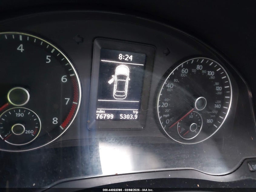 2012 Volkswagen Eos Komfort VIN: WVWBW7AH6CV011824 Lot: 44322795