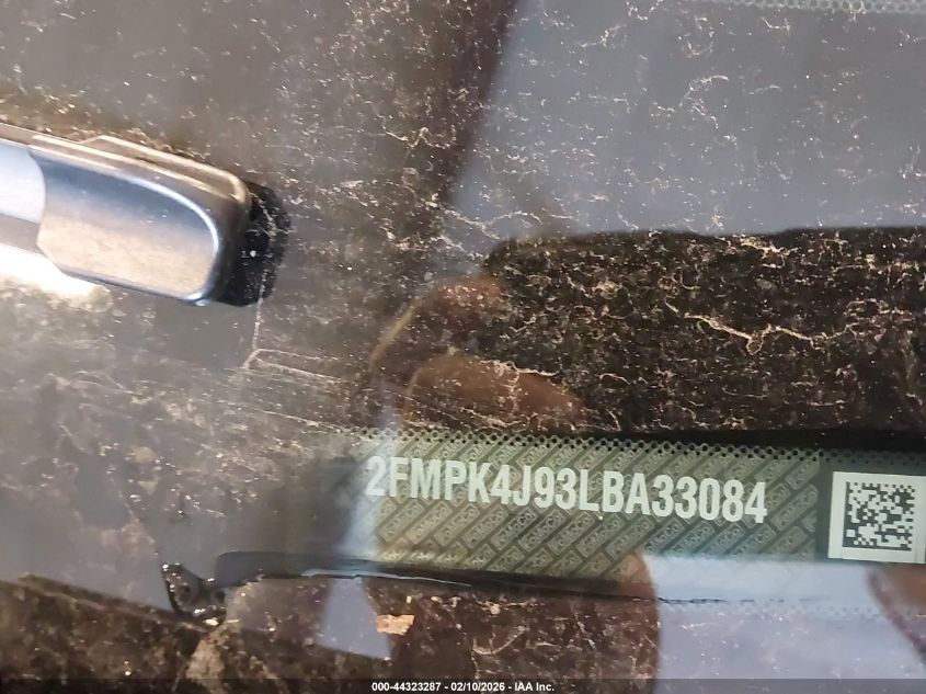 2020 Ford Edge Sel VIN: 2FMPK4J93LBA33084 Lot: 44323287