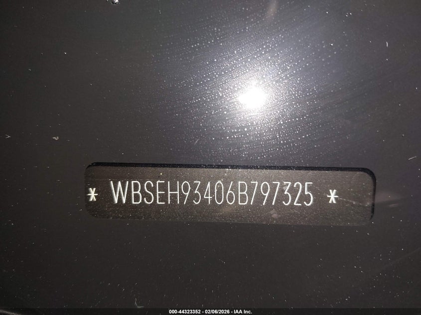 2006 BMW M6 VIN: WBSEH93406B797325 Lot: 44323352