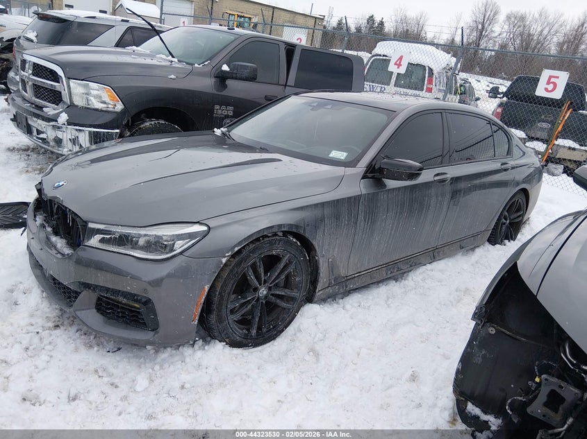 Vin: wba7f2c57gg416674, lot: 44819959, bmw 750i xdrive 20162
