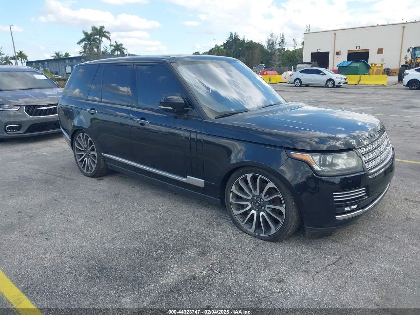 2016 Land Rover Range Rover 5.0L V8 Supercharged Autobiography