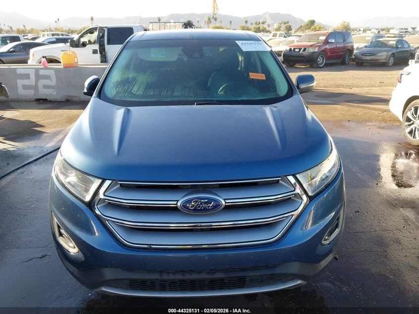 2FMPK3J8XJBC56091 2018 Ford Edge 3.5 Sel Blue