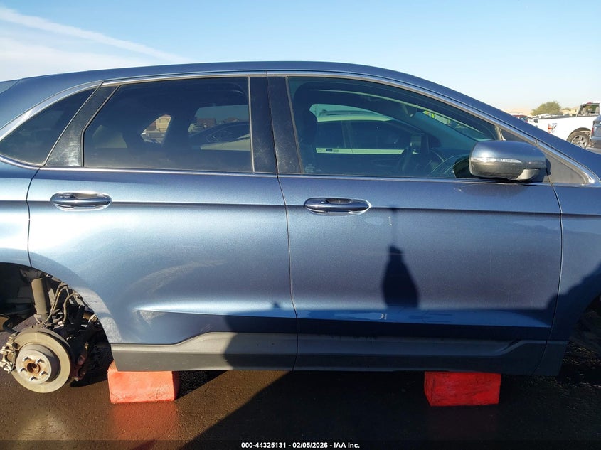 2018 Ford Edge 3.5 Sel Blue Lot 111044325131 Vin 2FMPK3J8XJBC56091