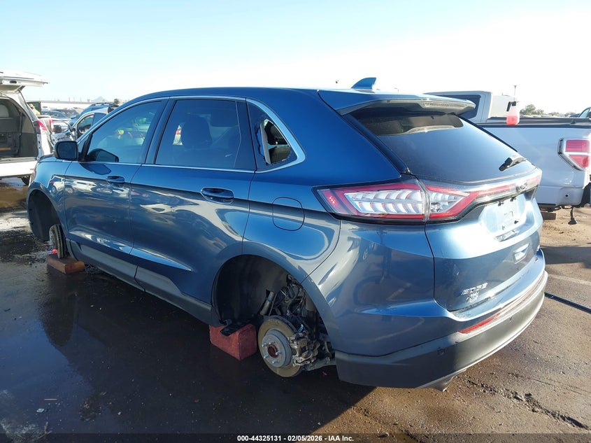 2018 Ford Edge 3.5 Sel Blue Lot 111044325131 Vin 2FMPK3J8XJBC56091