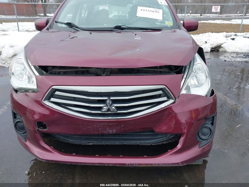 2017 Mitsubishi Mirage G4 Es VIN: ML32F3FJ0HHF15544 Lot: 44325695