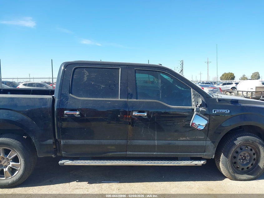 2016 Ford F-150 3.5 Xlt black Lot 111044325996 Vin 1FTEW1EG7GFA85474