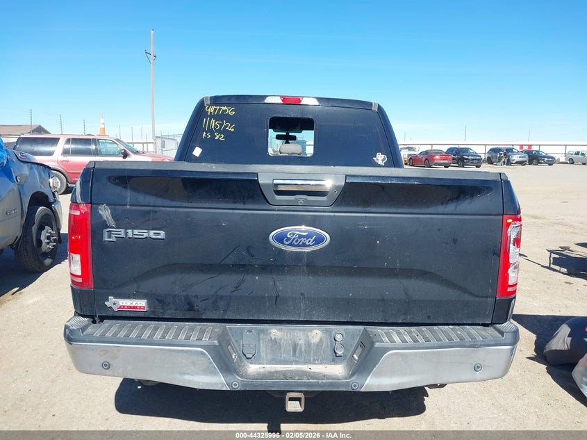 2016 Ford F-150 3.5 Xlt black Lot 111044325996 Vin 1FTEW1EG7GFA85474