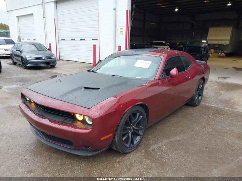2018 Dodge Challenger 3.6 Sxt red Lot 111044326314 Vin 2C3CDZAG8JH229108