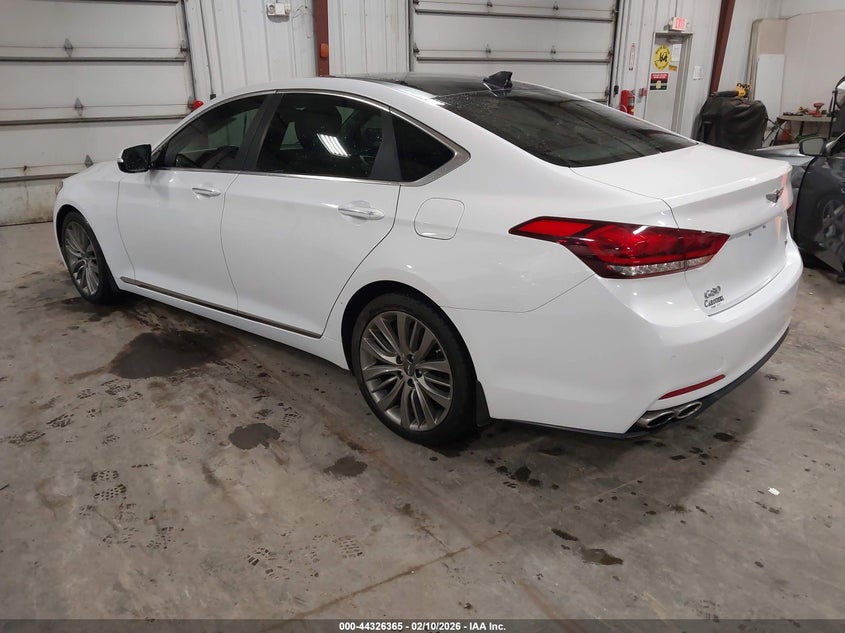 Vin: kmhgn4jf3hu205516, lot: 44822794, genesis g80 5.0 ultimate 20173