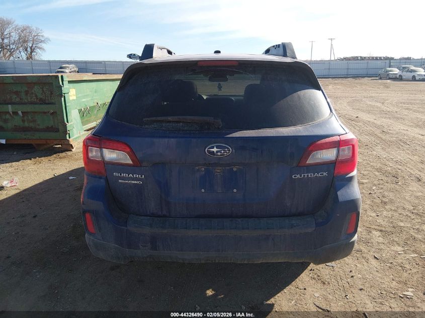 2015 Subaru Outback 2.5I Limited VIN: 4S4BSBNC2F3360634 Lot: 44326490