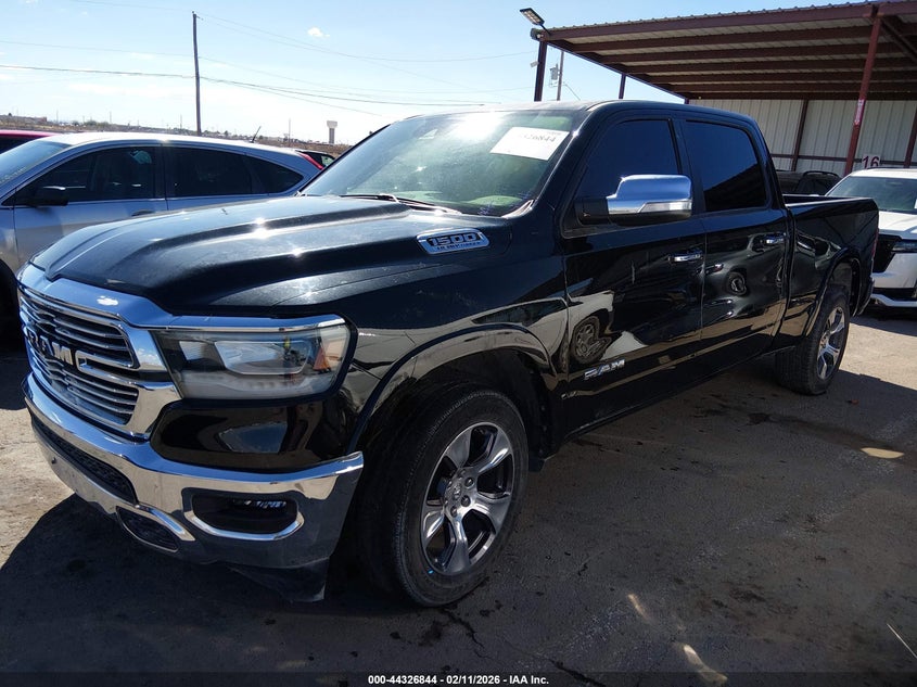 Vin: 1c6srfrt4nn410543, lot: 44823272, ram 1500 laramie  4x4 6'4 box 20222