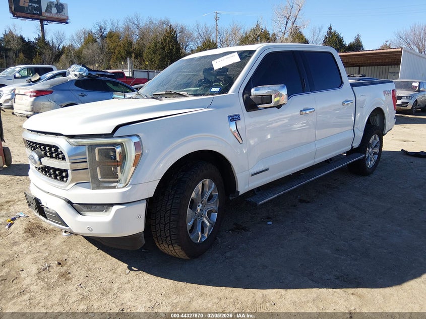 2021 Ford F-150 3.5 Platinum white Lot 111044327870 Vin 1FTFW1ED3MFC79652