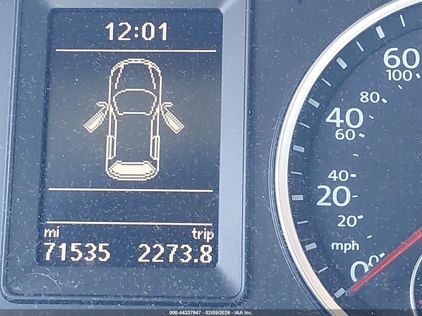 2017 Volkswagen Tiguan 2.0T S VIN: WVGBV7AX5HK001963 Lot: 44327947