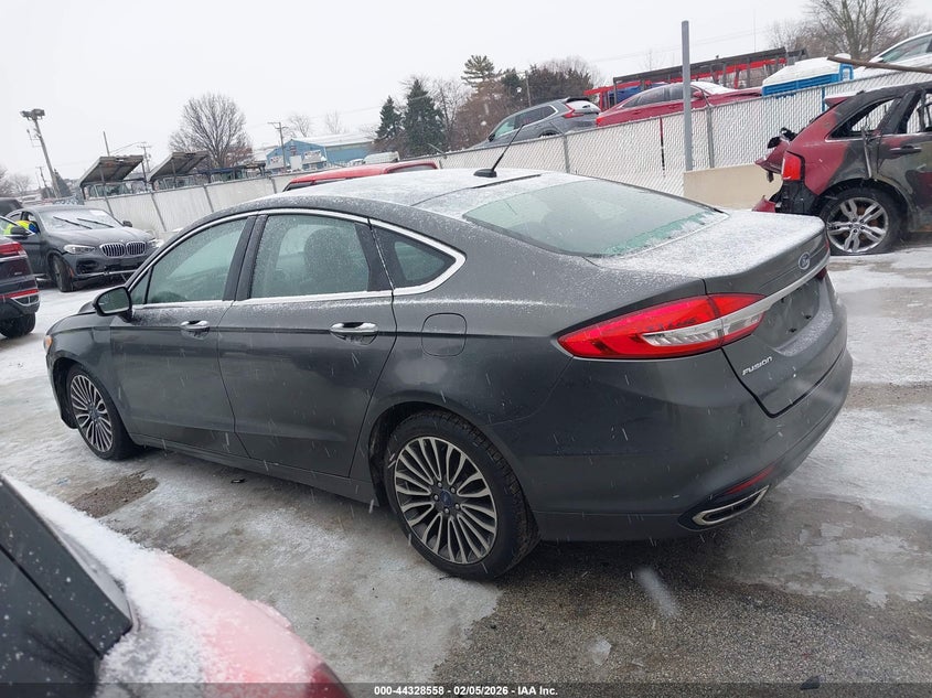 2017 Ford Fusion 2.0 Se grey Lot 111044328558 Vin 3FA6P0H98HR416260
