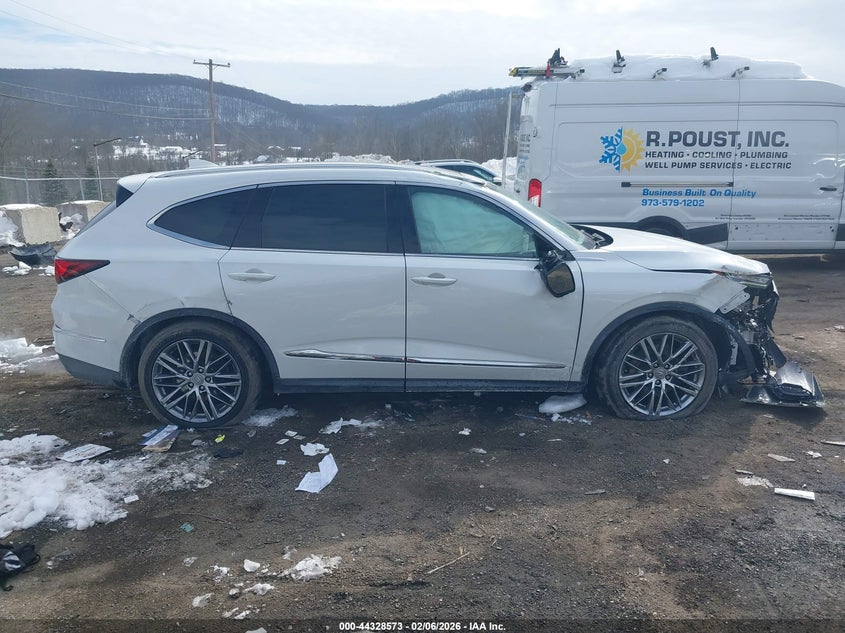 2022 Acura Mdx Advance Package VIN: 5J8YE1H87NL043536 Lot: 44328573
