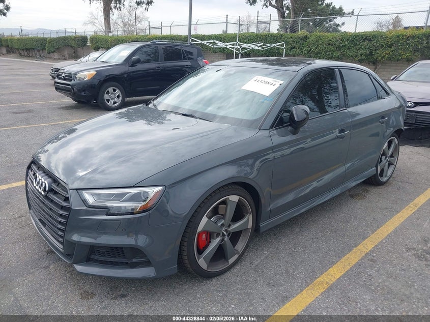 2020 Audi S3 2.0 Premium Plus Tfsi Quattro S Tronic grey Lot 111044328844 Vin WAUE1GFF7LA100924
