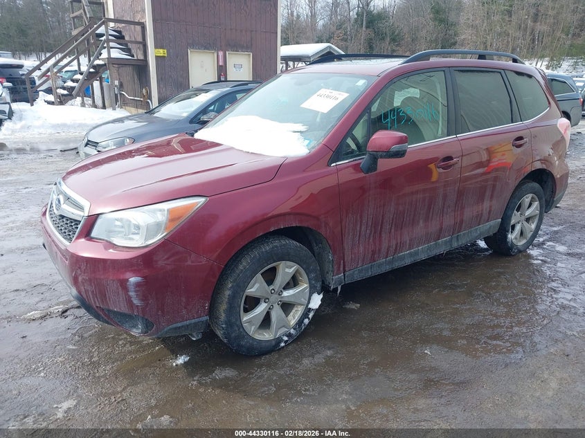 Vin: jf2sjapc6eh557517, lot: 44826545, subaru forester 2.5i touring 20142