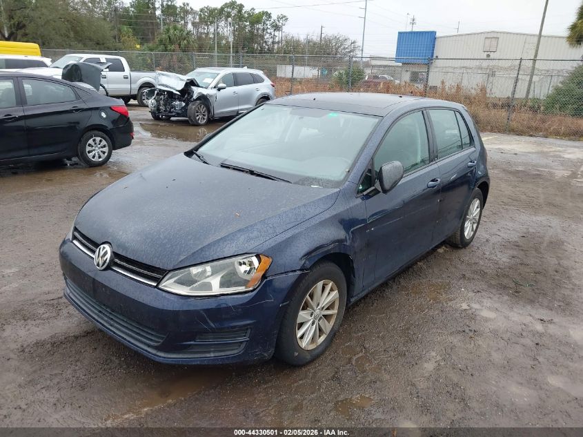 2015 Volkswagen Golf Tsi S 4-Door