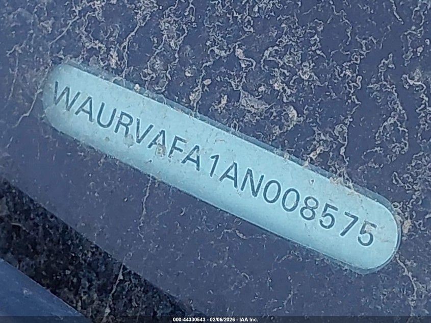 2010 Audi A8 L 4.2 VIN: WAURVAFA1AN008575 Lot: 44330543