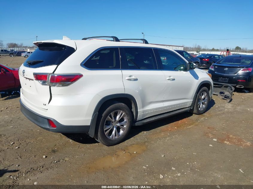 2014 Toyota Highlander Le Plus V6