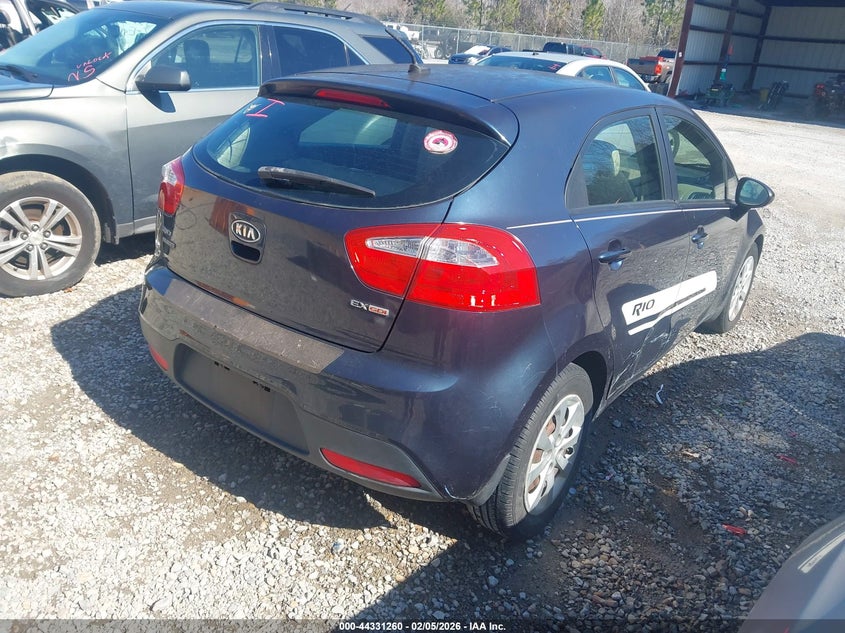 2012 Kia Rio 1.6 5 Ex blue Lot 111044331260 Vin KNADN5A34C6091720
